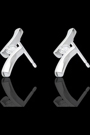 Edenly Ohrstecker Kostbarer Kokon - Diamantapostroph- -18 Karat