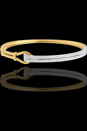 Edenly Armreif mit 54 Diamanten Agraphe in Gelbgold - 0.32 Karat