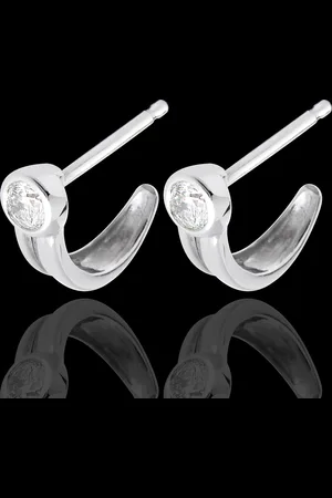 Edenly Diamant Ohrstecker Karabiner in Weissgold - 0.25 Karat