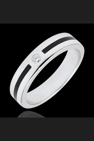 Edenly Trauring Dämmerschein - Federzug mit Diamant - Kleines Modell - Gold