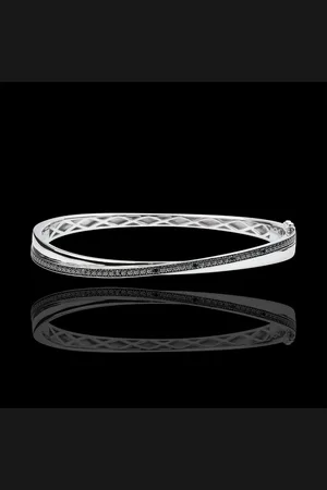 Edenly Armreif Saturn Duo - und schwarze Diamanten - 18 Karat