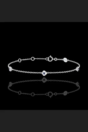 Edenly Armband Blüte - Rosenkränzchen - Saphir - - 18 Karat