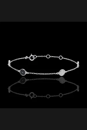 Edenly Armband Weissgold Myriade von Sternen - Weisse- und schwarze Diamanten