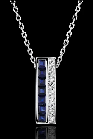 Edenly Collier - Himmelskörper - Sternzeichen - blaue Saphire und Diamanten