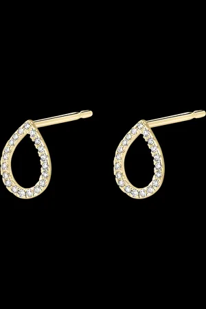 Edenly Ohrstecker Frische - Alphée - , 9 Karat gelb Diamanten