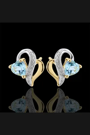 Edenly Ohrstecker Ouaki - Blauer Topas