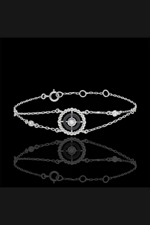 Edenly Armband Fleur de Sel - Kranz - und schwarze Diamanten