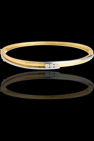 Edenly Armreif Trilogie Bipolar in Weiss- und Gelbgold - 0.24 Karat - 3 Diama