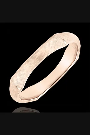 Edenly Ring Heiliger Urwald - 4 mm - 18 Karat gebürstetes Rotgold
