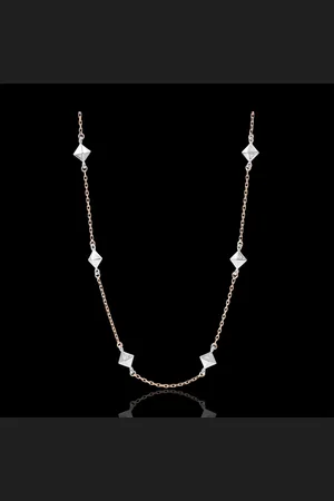 Edenly Collier Schöpfung - Rohdiamanten - Roségold - 9 Karat