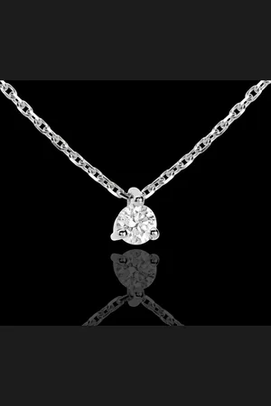Edenly Collier Solitär in Weissgold