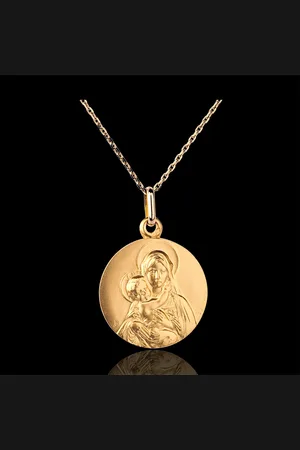 Edenly Klassischer Anhänger Jungfrau mit Jesuskind -18mm