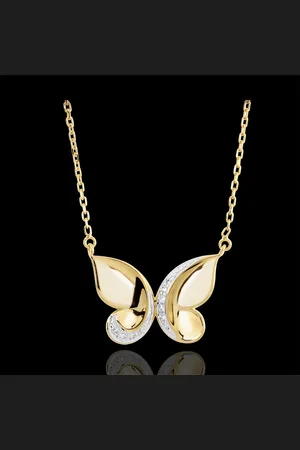 Edenly Collier Spaziergang der Sinne - Schmetterlingskaskade - Gelbgold
