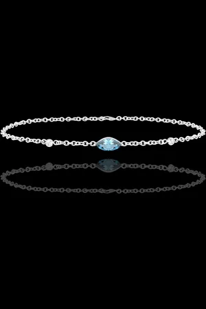 Edenly Armband Auge des Orients - Topas und Diamanten - 9 Karat
