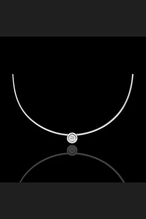 Edenly Collier Flohdiamant in Weissgold