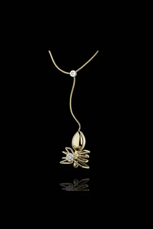 Edenly Collier Spaziergang der Sinne - Spinnenkönigin - und Diamant