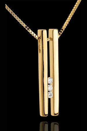Edenly Collier Stimmgabel Trilogie in - 3 Diamanten