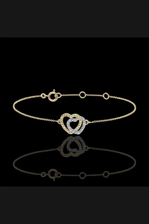 Edenly Armband Gelbgold und Diamanten - Herzen Komplizen