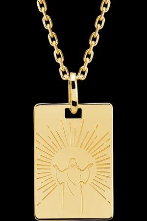 Edenly Anhänger Christus zum Gravieren - , 9 Karat