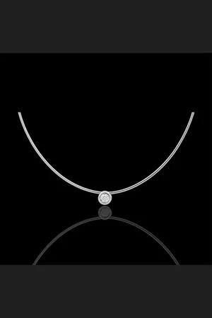 Edenly Collier Flohdiamant in Weissgold