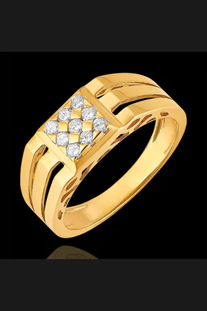 Edenly Ring Dämmerschein - Siegelring mit Pavé und Ausschnitten - 9 Karat G