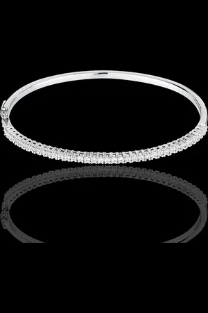 Edenly Armreif Dentelle semi pavé in Weissgold - 1 Karat - 37 Diamanten