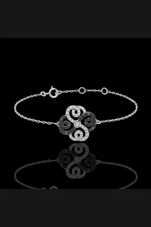 Edenly Armband Solitär Frische - , schwarze und weiße Diamanten