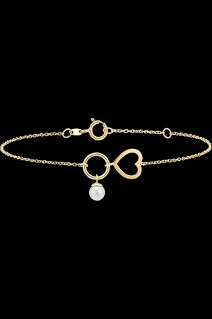 Edenly Armband Fülle - Herz - 9 Karat und Perle