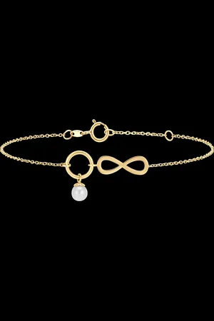Edenly Armband Fülle - Unendlichkeit - 9 Karat und Perle