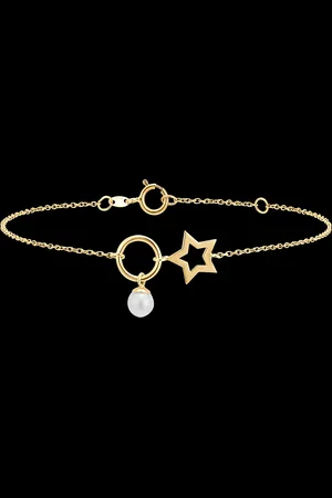 Edenly Armband Fülle - Stern - 9 Karat und Perle