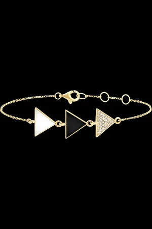 Edenly Armband Frische - Trio - 9 Karat und Diamanten