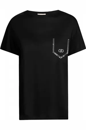 Liu Jo T-Shirt mit Logo-Strass