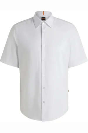 HUGO BOSS BOSS Kurzarm-Hemd Rash aus Leinen