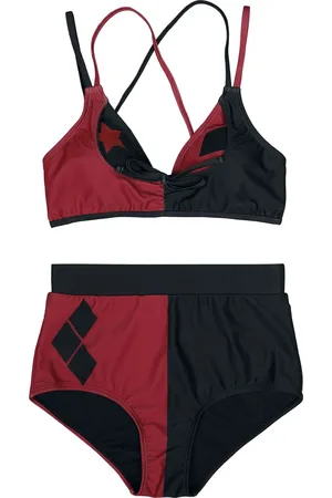 Batman Harley Quinn Stars and Diamonds Bikini-Set schwarz in L