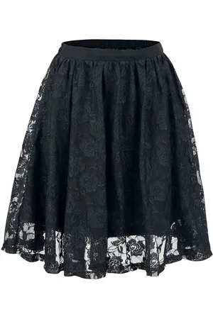 Gothicana Lace Covered Skirt Kurzer Rock in 4XL