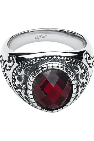 etNox hard and heavy Dark Ruby Ring rot
