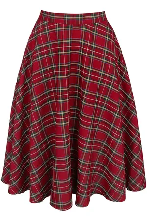 Hell Bunny Irvine Skirt Mittellanger Rock in S