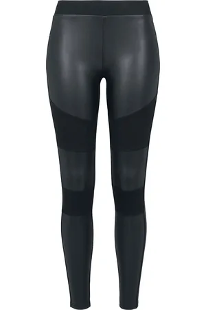 Urban classics Ladies Fake Leather Tech Leggings Leggings in 4XL