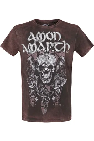 Amon Amarth Carved Skull T-Shirt in 3XL