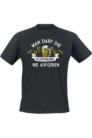 Alkohol & Party Man darf die Hopfnung nie aufgeben T-Shirt in 3XL