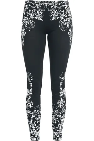 EMP Schwarze Leggings mit detailreichem Print Leggings in S