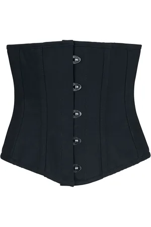 Gothicana Schwarze Unterbrustkorsage Korsage in L