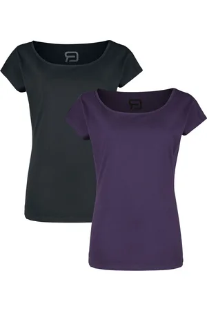 RED by EMP Doppelpack T-Shirts mit Rundhalsausschnitt T-Shirt lila in 3XL
