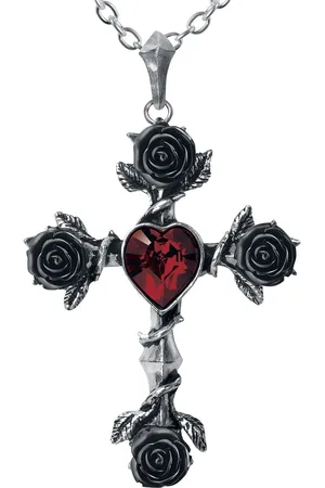 Alchemy Black Rosifix Halskette
