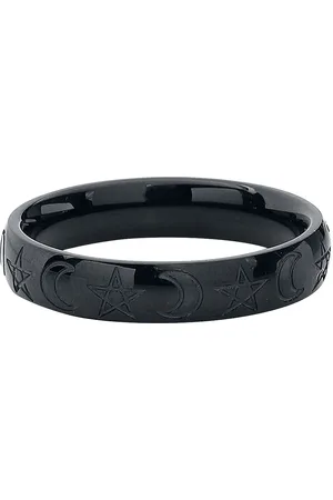 etNox Mond und Pentagramm Ring