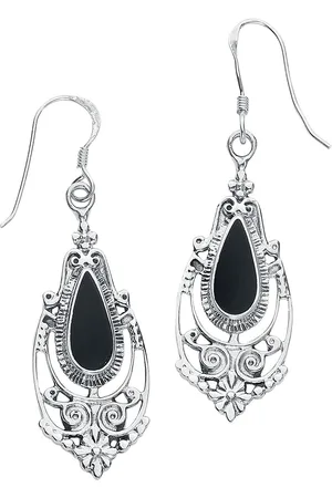 etNox Black Romantic Ohrring silberfarben