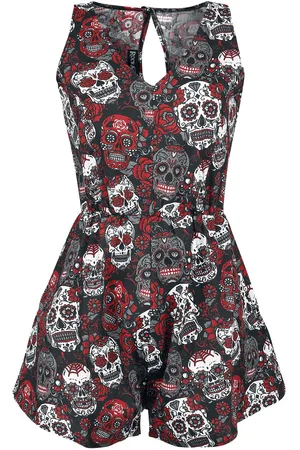 Rockabella Mortal Playsuit Jumpsuit rot in L