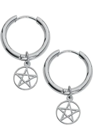 etNox Creole Pentagramm Ohrring
