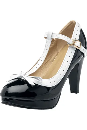 Belsira Retro Pumps High Heel weiß in EU37