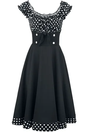 Belsira Schulterfreies Swing-Kleid Mittellanges Kleid weiß in L
